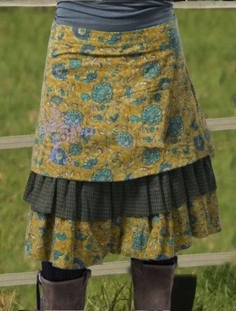 Cotton-Blend Floral Skirt 5 Cotton-Blend Floral Skirt - Image 5