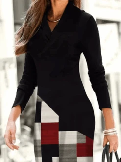 V Neck Casual Dress -Zolucky Sales Store 5369647e11b4d975f006861ad1d0a68b