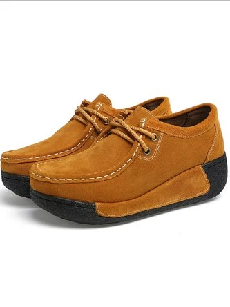 Wedge Heel Faux Suede All Season Casual Shoes 7 Wedge Heel Faux Suede All Season Casual Shoes - Image 7