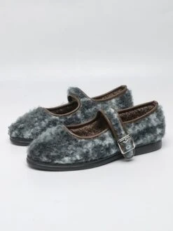 Casual Wool-blend Ombre Adjustable Buckle Mary Jane Shoes -Zolucky Sales Store 5673feaba944f788ee6bae7ac4b3551b