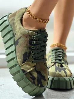 Camo Cotton All Season Casual Skate Shoes -Zolucky Sales Store 56a9f2abb8f6a21d0fda3959511f5621