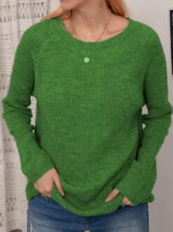 Solid Knitted Sweater Pullovers Jumpers -Zolucky Sales Store 5801908aa1fa2e6dff30eebd8010b48915968951596867581