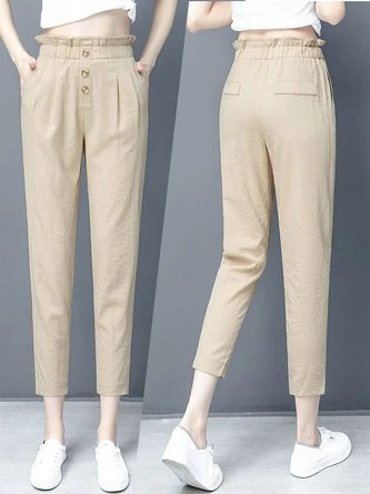 Casual Loose Pocket Stitching Pants 5 Casual Loose Pocket Stitching Pants - Image 5