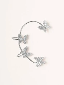 Single Alloy Party Rhinestone Butterfly Cuff Sexy Earring -Zolucky Sales Store 58e34fe1e3baccbe6d5a3976fe255409