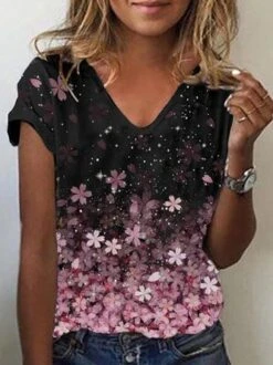 Floral Regular Fit Short Sleeve T-shirt