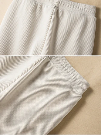 Plain Casual Loose Knitted Pants 5 Plain Casual Loose Knitted Pants - Image 5