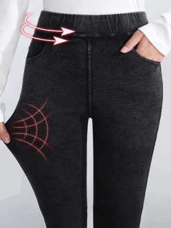 Plain Casual Tight Denim Jeans