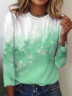 Casual Christmas Long Sleeve T-Shirt Xmas T-shirt -Zolucky Sales Store 5e2cef7e23e39bbf3a43a4cc6e8ae5d6