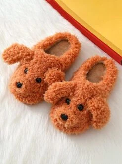 Casual Cartoon Dog Fluffy Toe-covered Slippers -Zolucky Sales Store 5f5d0c0e25f6a65804a9a289c21fee98
