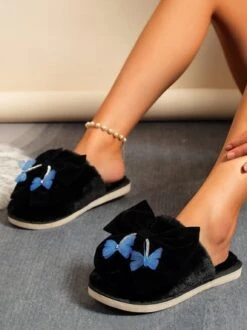 Casual Butterfly Bowknot Fleece Toe-covered Slippers 20 Casual Butterfly Bowknot Fleece Toe-covered Slippers -Zolucky Sales Store 5fa41d7394da55db1984e241e9c866bd