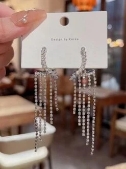 Sparkling Rhinestone Fringe Party Dangle Earrings -Zolucky Sales Store 5faddf49d5744bc985fe273da3e611ba 1701671644618