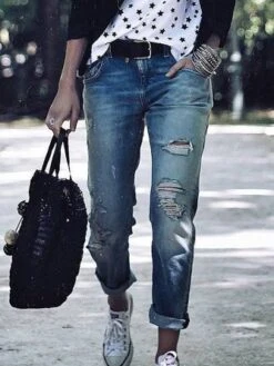 Casual Personality Ripped Jeans -Zolucky Sales Store 6 1599132939162