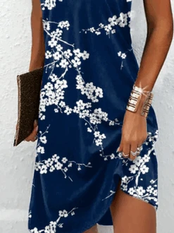 Halter Floral Sleeveless Casual Dress -Zolucky Sales Store 60478319d8d18d3b3c2611e038749262