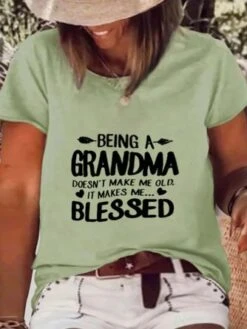 Plus Size Casual Short Sleeve Round Neck Printed Top T-Shirt -Zolucky Sales Store 6100d190b3c4b30c44d243e6cb97df8e