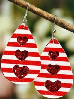 Heart Shaped Leather Earrings -Zolucky Sales Store 61401c8baa09b3c9b003550f7bc1993b