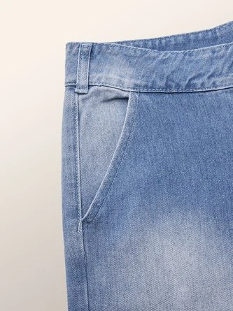 Loose High Waist Plain Urban Wide Leg Long Jeans 6 Loose High Waist Plain Urban Wide Leg Long Jeans - Image 6