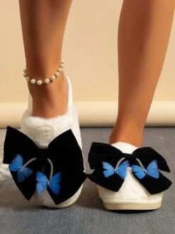 Casual Butterfly Bowknot Fleece Toe-covered Slippers 14 Casual Butterfly Bowknot Fleece Toe-covered Slippers -Zolucky Sales Store 62a6dec9928324627747dbef4488a562