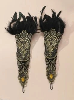 1 Piece Golden Lace Imitation Feather Retro Banquet Arm Chain -Zolucky Sales Store 6359e124f867cdcf5dddaf110f637152