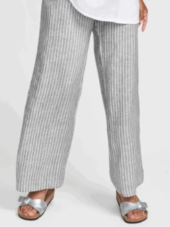 Casual Pocket Stitching Striped Loose Pants -Zolucky Sales Store 643655255f1b9d18ccf1efd91ec46570