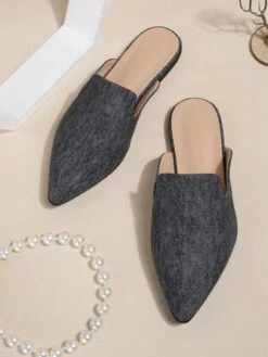 Women Minimalist Flat Heel Canvas Mules -Zolucky Sales Store 661b163c7b6344f4996911432de9e9be 1703838901874