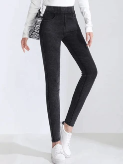 Plain Casual Tight Denim Jeans -Zolucky Sales Store 68ae0424a68ec0bcb25ccda871eb4e9e