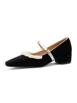 Elegant Imitation Pearl Decor Block Heel Mary Jane Shoes 23 Elegant Imitation Pearl Decor Block Heel Mary Jane Shoes -Zolucky Sales Store 695e2615f1279fea528c907a9fc5830c