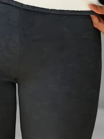 Plus Size Tight Jersey Casual Leggings 3 Plus Size Tight Jersey Casual Leggings - Image 3