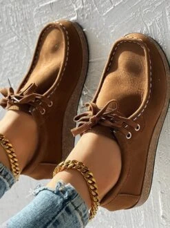 Casual Faux Suede Plain Loafers -Zolucky Sales Store 6990e094f6397b58dc6edff8547c62c0