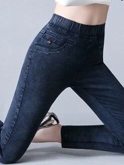 Pocket Stitching Denim Casual Jeans -Zolucky Sales Store 6a22ee21719496cdbf1ec28384828c29