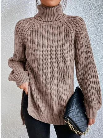 Casual Plain Turtleneck Wool/Knitting Sweater 1 Casual Plain Turtleneck Wool/Knitting Sweater