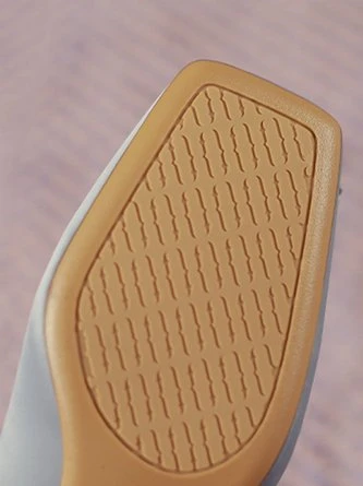 Square Rhinestone Decor Satin Square Toe Spool Heel Pumps 18 Square Rhinestone Decor Satin Square Toe Spool Heel Pumps - Image 18