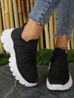 All Season Plain Sports Mesh Fabric Flyknit Sneakers 20 All Season Plain Sports Mesh Fabric Flyknit Sneakers -Zolucky Sales Store 6d302bf8cb3ea048c7457736d7387feb