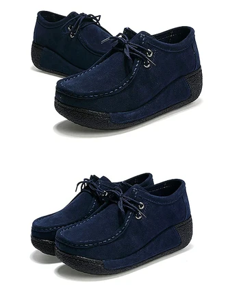 Wedge Heel Faux Suede All Season Casual Shoes 4 Wedge Heel Faux Suede All Season Casual Shoes - Image 4