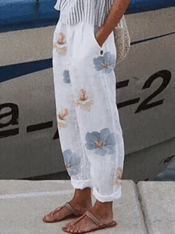Casual Floral Pants
