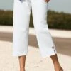 Plus Size Casual Loose Plain Cotton Pants