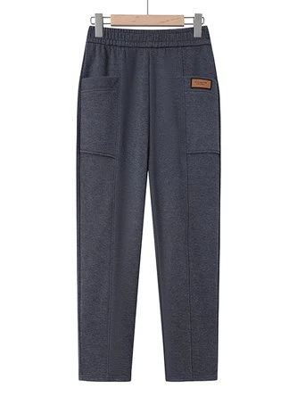 Casual Plain Woolen Pants 6 Casual Plain Woolen Pants - Image 6