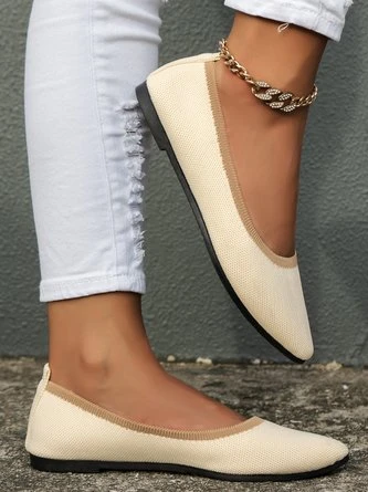 Casual Color Block Comfy Insole Slip On Shallow Shoes 7 Casual Color Block Comfy Insole Slip On Shallow Shoes - Image 7