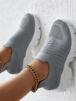 Sports Plain Mesh Fabric Casual Shoes -Zolucky Sales Store 7172a76dca9c482c446c9ff87a340866