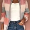 Yarn/Wool Yarn Casual Crew Neck Cardigan