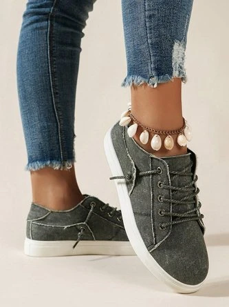 Women Vintage Lace-Up Canvas Shoes 12 Women Vintage Lace-Up Canvas Shoes - Image 12