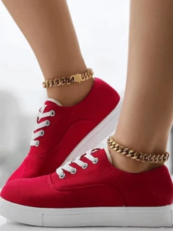 Casual All Season Plain Christmas Canvas Shoes -Zolucky Sales Store 7449c7592dc6b8c9b3ad71defcb0ce6d