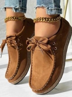 Casual Faux Suede Plain Loafers -Zolucky Sales Store 7493972d517b37d1c56bc9adc1edb551