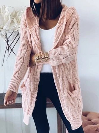 Casual Plain Loose Long Sleeve Sweater Coat 1 Casual Plain Loose Long Sleeve Sweater Coat