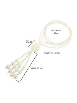 Elegant Imitation Pearl Tassel Sweater Chain Beaded Layered Necklaces -Zolucky Sales Store 7626a9828b540971f1bcd3bc0cace35b