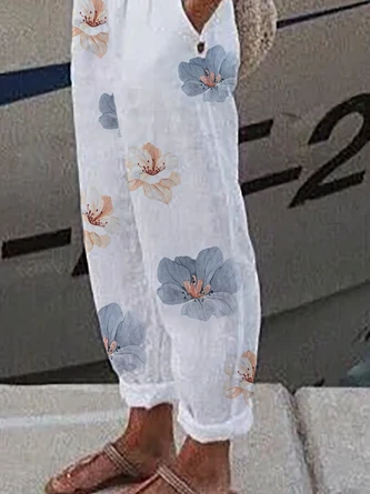 Casual Floral Pants 3 Casual Floral Pants - Image 3