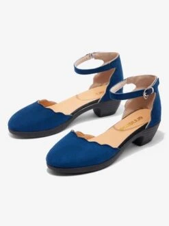 Navy Faux Suede Casual Block Heels -Zolucky Sales Store 77c693d30cc5a5b55b76d28c3a2b7ae8