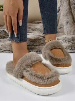 Color Block Casual Faux Fur Paneled Toe-covered Slippers 19 Color Block Casual Faux Fur Paneled Toe-covered Slippers -Zolucky Sales Store 78c8f74329764de79cd73fbd102f9b4d 1698916467241