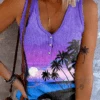 Vacation Printed Tank & Cami