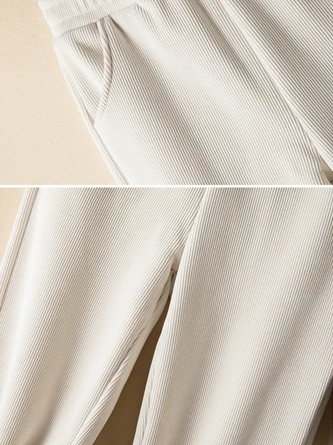 Plain Casual Loose Knitted Pants 6 Plain Casual Loose Knitted Pants - Image 6