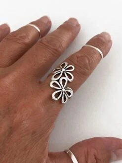 Boho Vintage Floral Cutout Open Ring Beach Vacation Ethnic Jewelry -Zolucky Sales Store 79a9203db18b752f5d21cd2ae4e7fec3